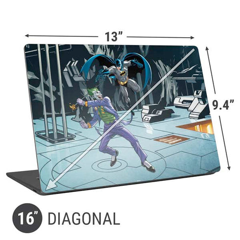 DC Comics The Joker vs Batman Art Universal Laptop 16in (13 x 9.4in) Skin